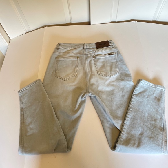 Peserico Slim jeans with maxi dart in bleach washed comfort denim sz 6 - Picture 10 of 16